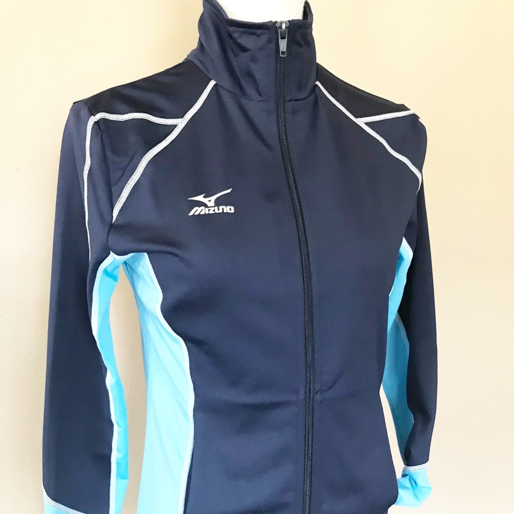 MIZUNO Women Blue ZipUp sz XS